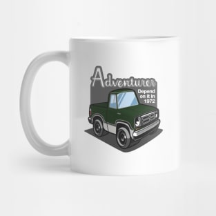 Dark Green Adventurer (White-Based) - 1972 Mug